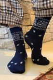Bandana Socks Navy